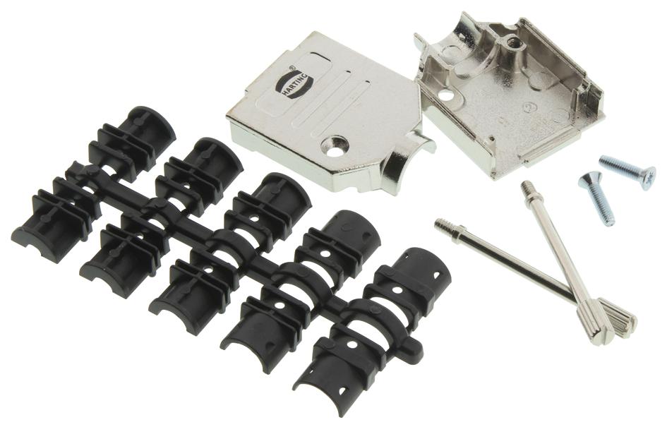 09670500343 D SUB BACKSHELL, 180DEG, SIZE DD HARTING