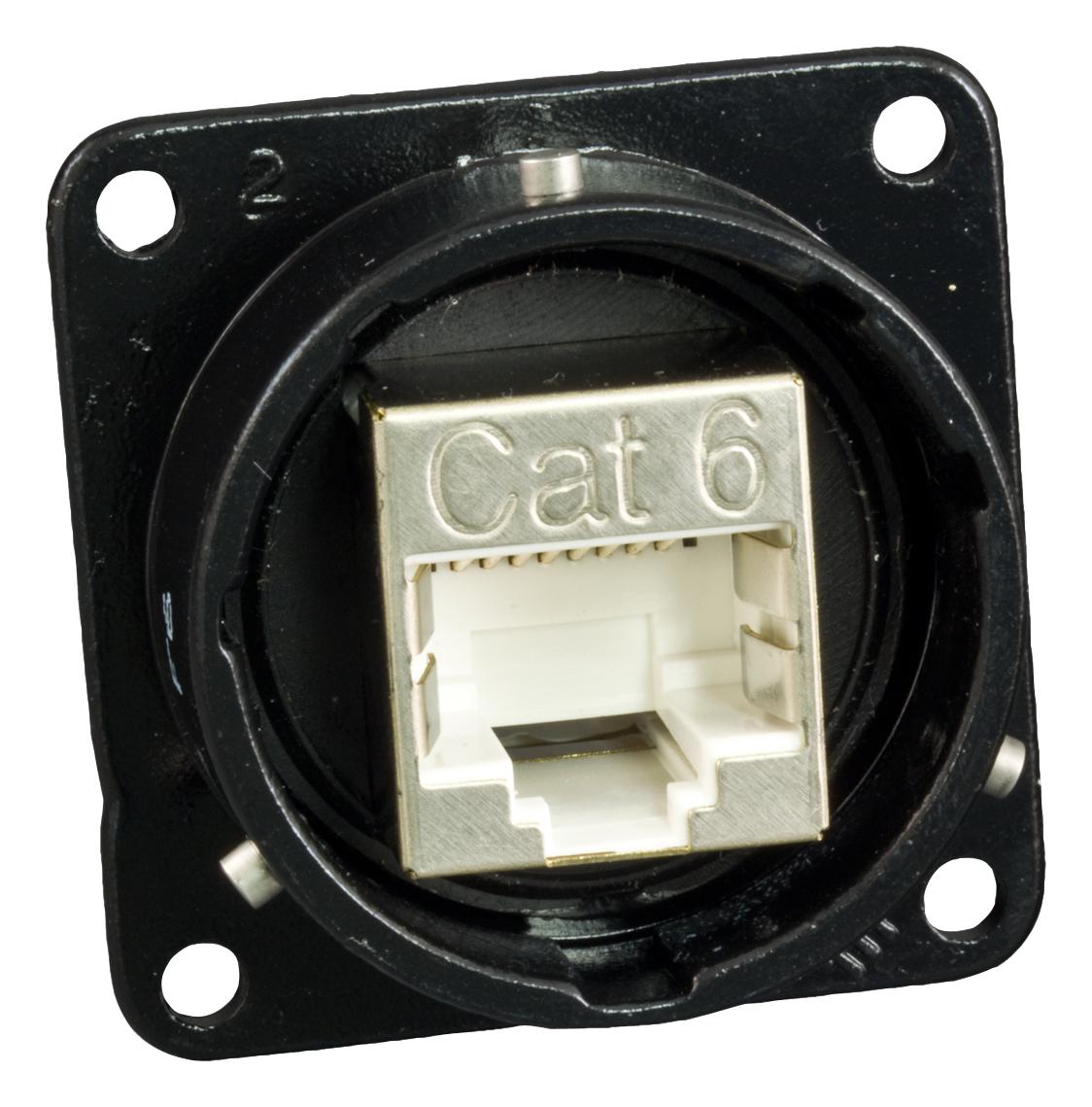 IPT0218-RJ45-1F7 SEALED ENET, RJ45, RCPT, 8POS, FLANGE GLENAIR