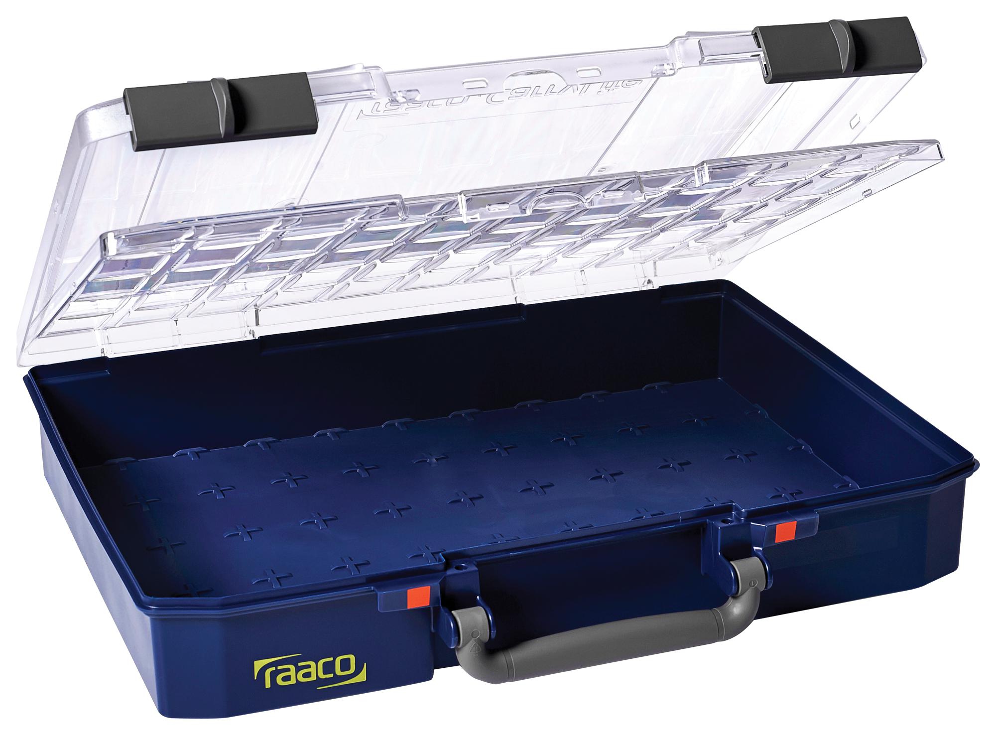 142359 CARRYLITE W/DBL LID, 330X82X413MM, BLU RAACO