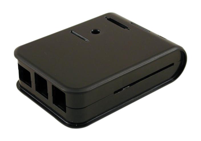 1593HAMPIBK DEV BOARD ENCLOSURE, ABS, BLACK HAMMOND