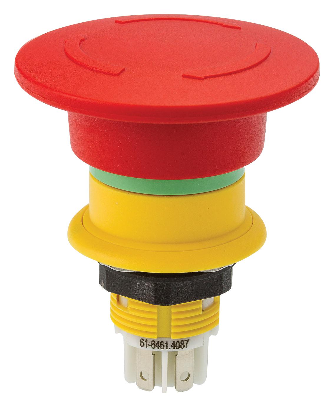 61-6461.4077 EMERGENCY STOP SW, SPST/SPST, 5A, 250VAC EAO