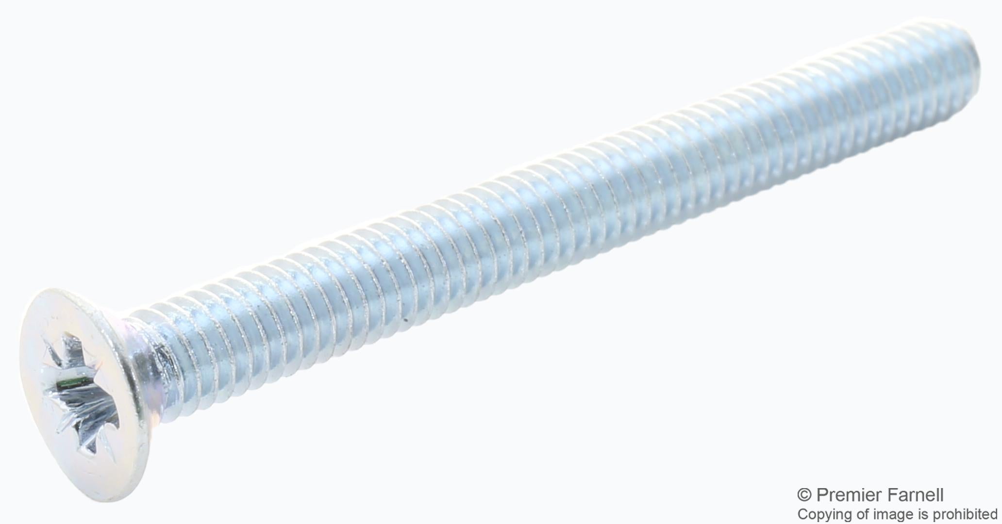 M440KRSTMCZ100- POZI CSK HEAD MACHINE SCREW, STEEL, M4 TR FASTENINGS