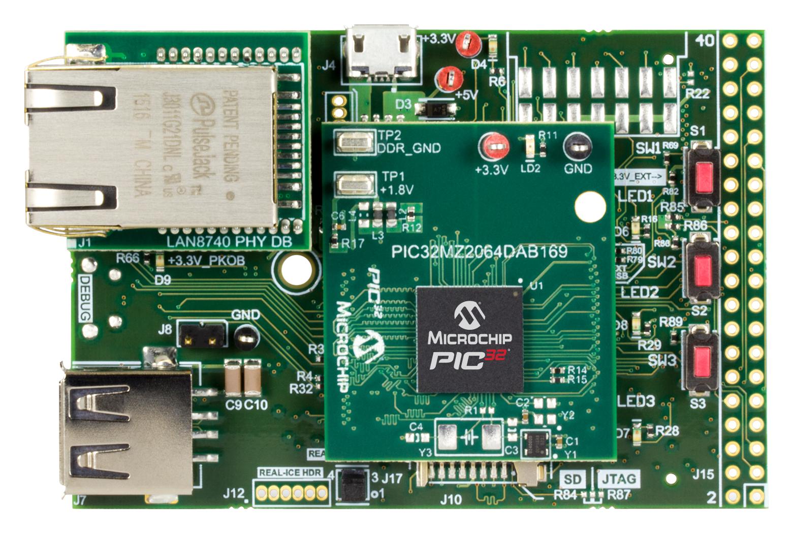 DM320010-C DEV BOARD, 32BIT, PIC32 MCU MICROCHIP