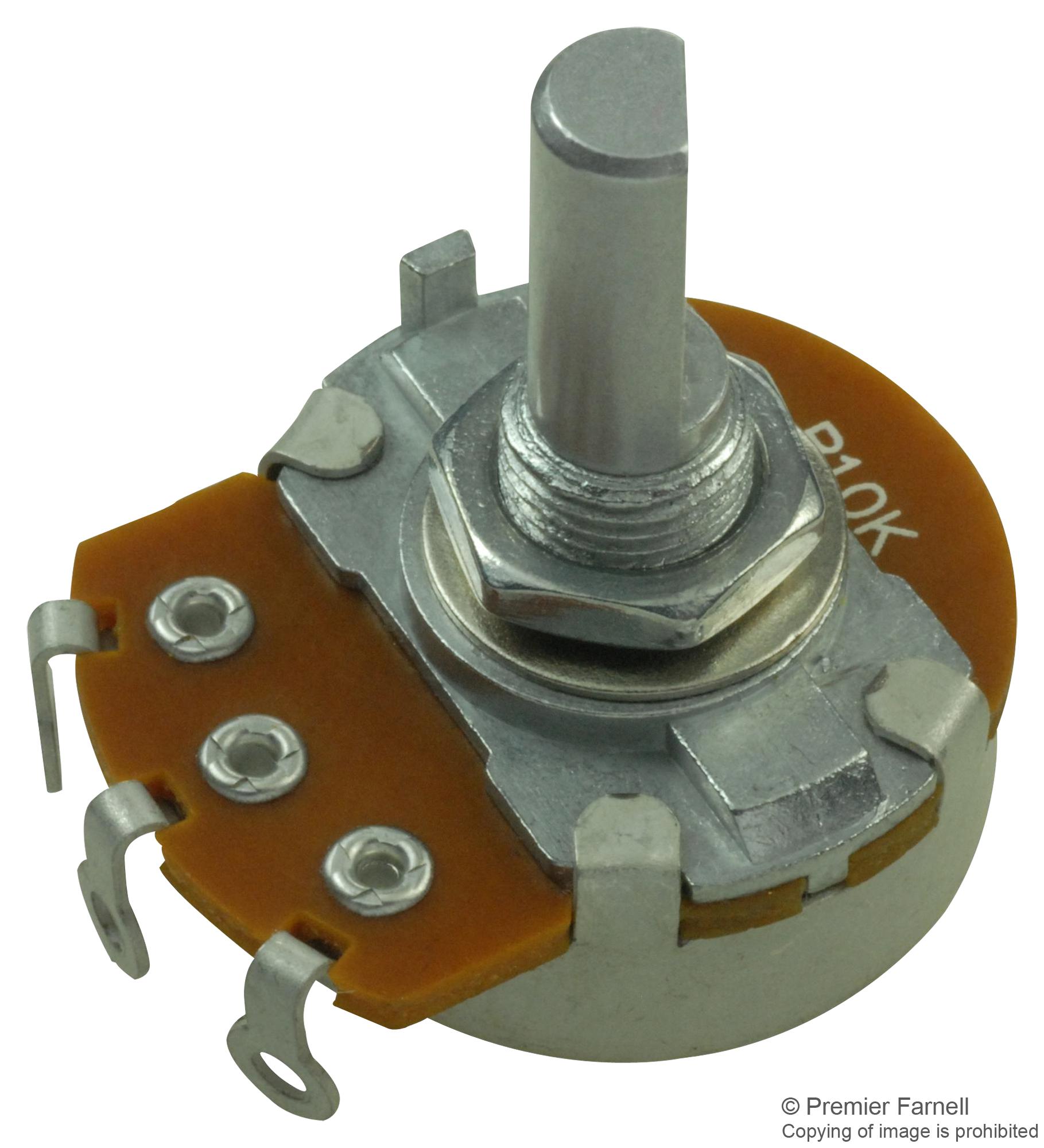 P231-FC20BR10K POTENTIOMETER, ROTARY, 10K, 20MM, 20% TT ELECTRONICS / BI TECHNOLOGIES