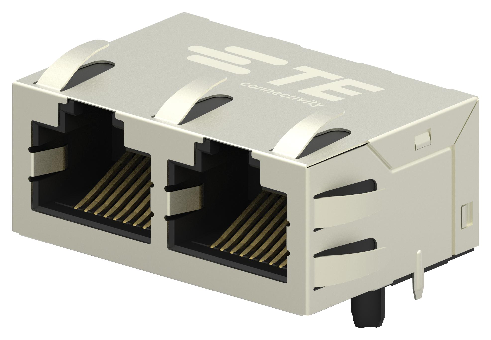 5-2301996-3 RJ45 CONNECTOR, JACK, 8P8C, 2PORT, TH TE CONNECTIVITY