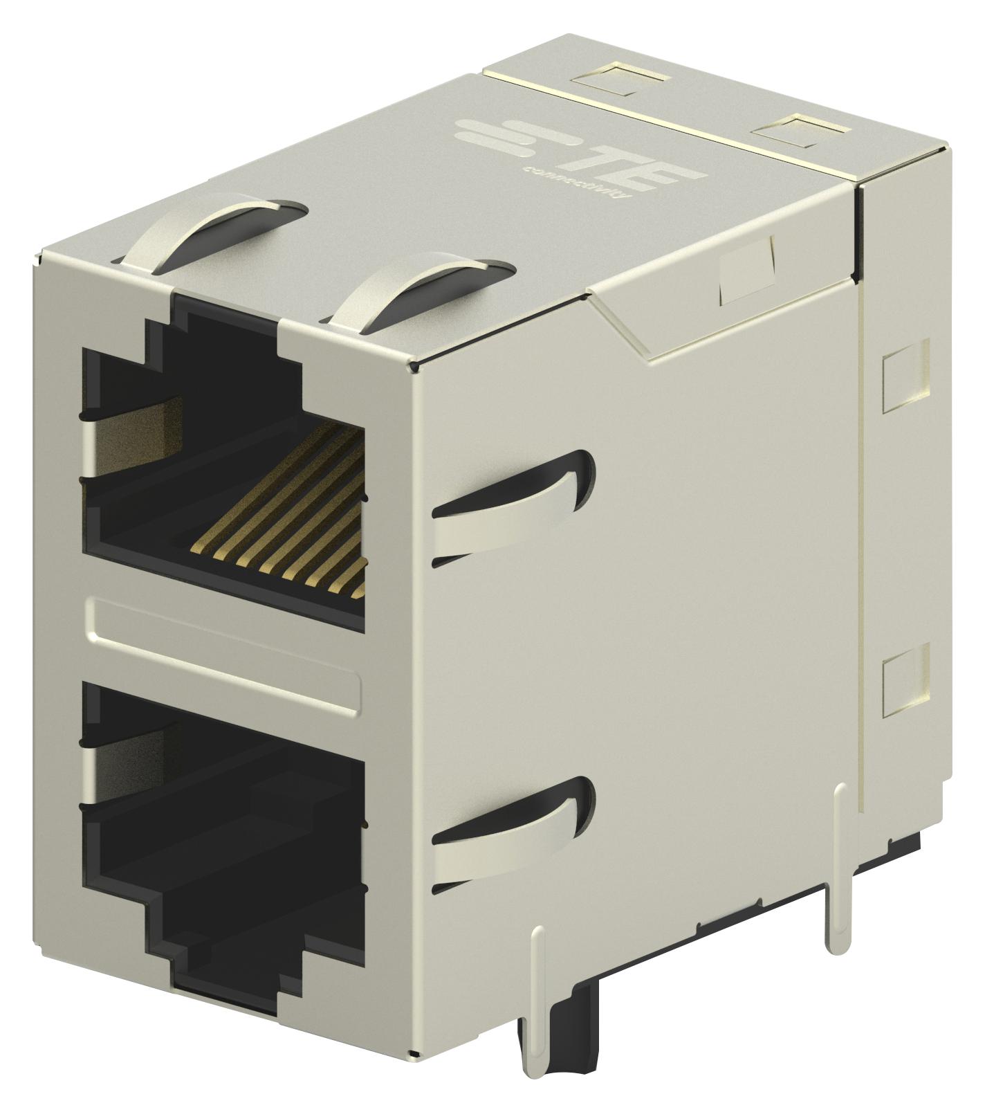 2301997-2 RJ45 CONNECTOR, JACK, 8P8C, 2PORT, TH TE CONNECTIVITY
