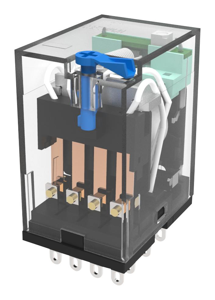 HYE41PN12DC POWER RELAY, 4PDT, 5A, 250VAC, SOCKET IMO PRECISION CONTROLS