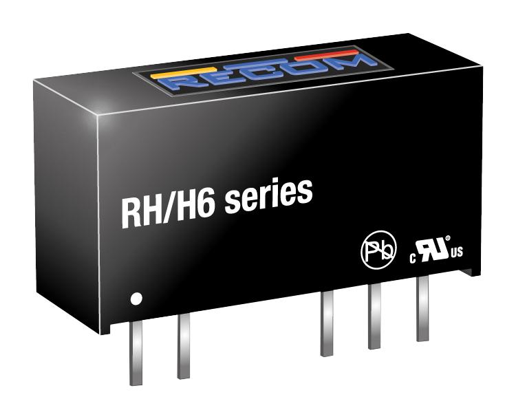 RH-1215D/H6 DC-DC CONVERTER, 2 O/P, 1W RECOM POWER
