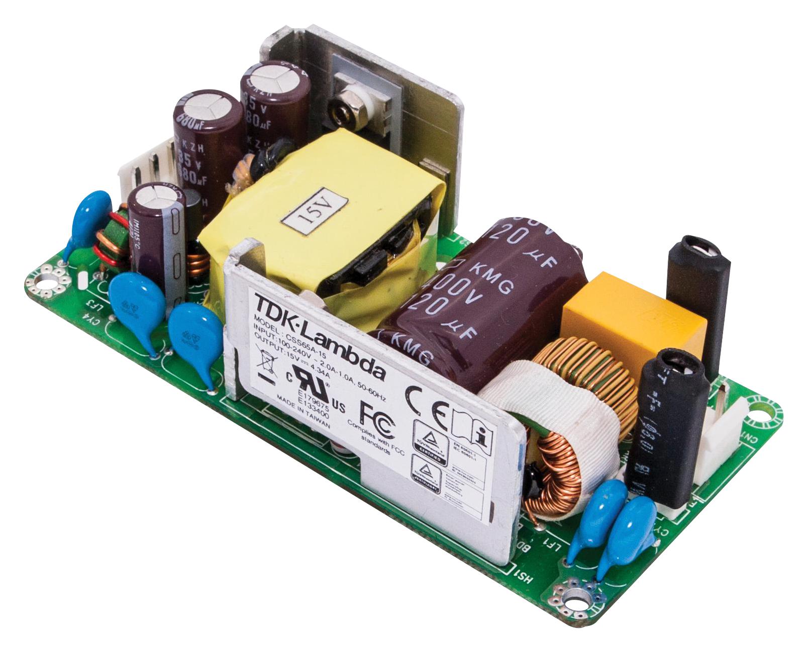 CSS-65A-24 POWER SUPPLY, MEDICAL, AC-DC, 24V, 2.71A TDK-LAMBDA