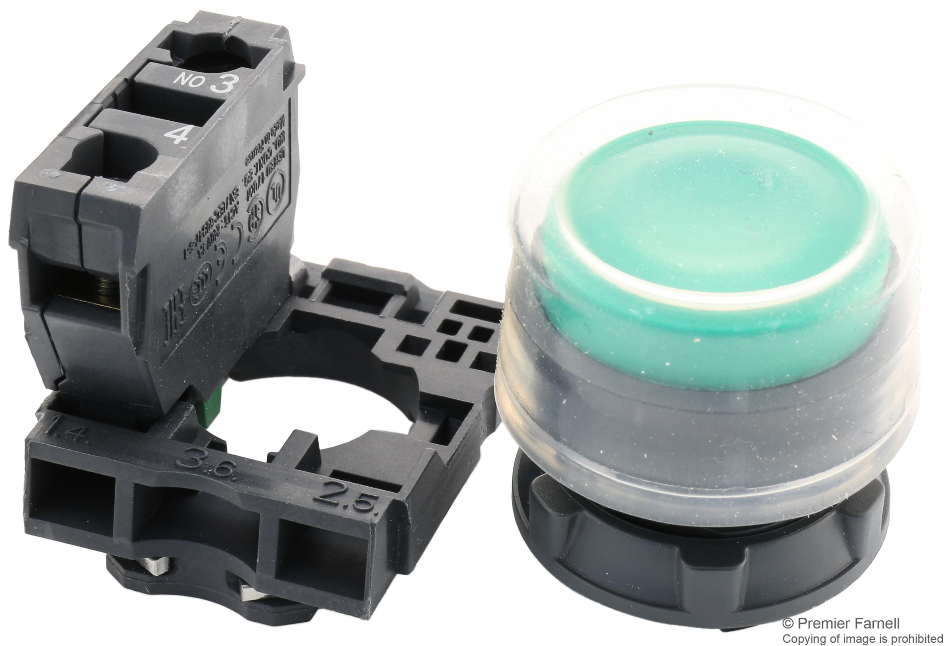 XB5AA3341 PB SWITCH, SPST-NO, 6A, 120VAC SCHNEIDER ELECTRIC