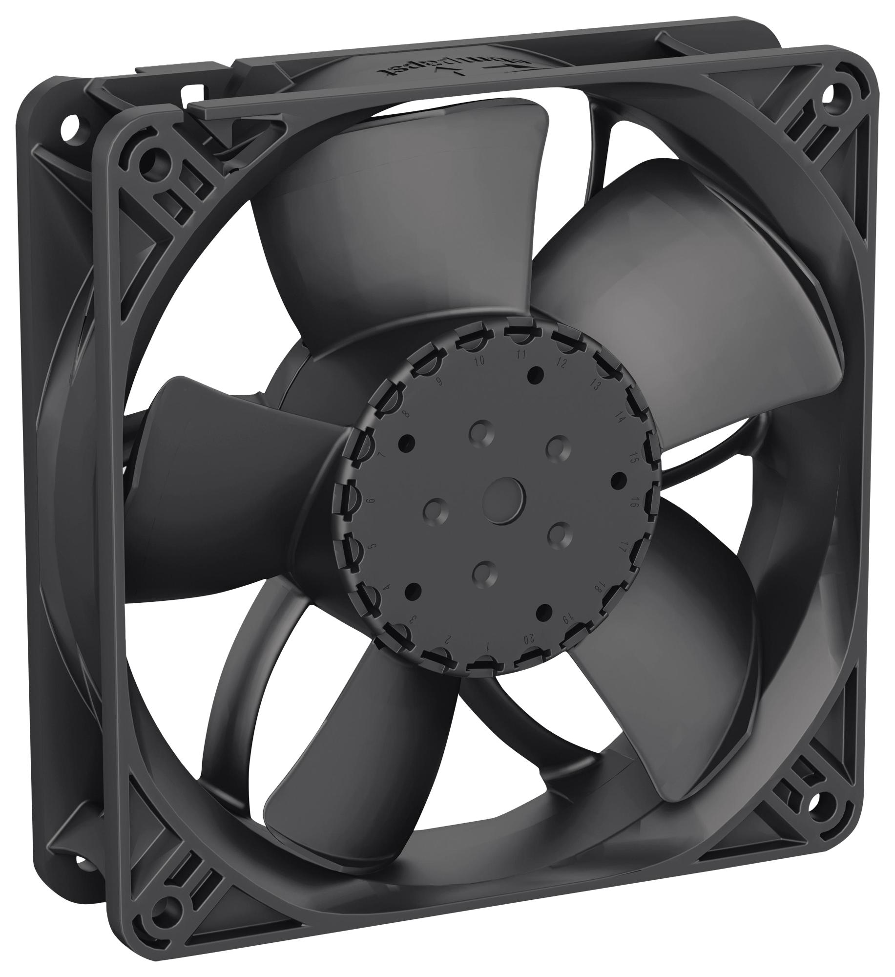 4314NHH AXIAL FAN, 119MM, 24VDC, 147CFM, 51DBA EBM-PAPST