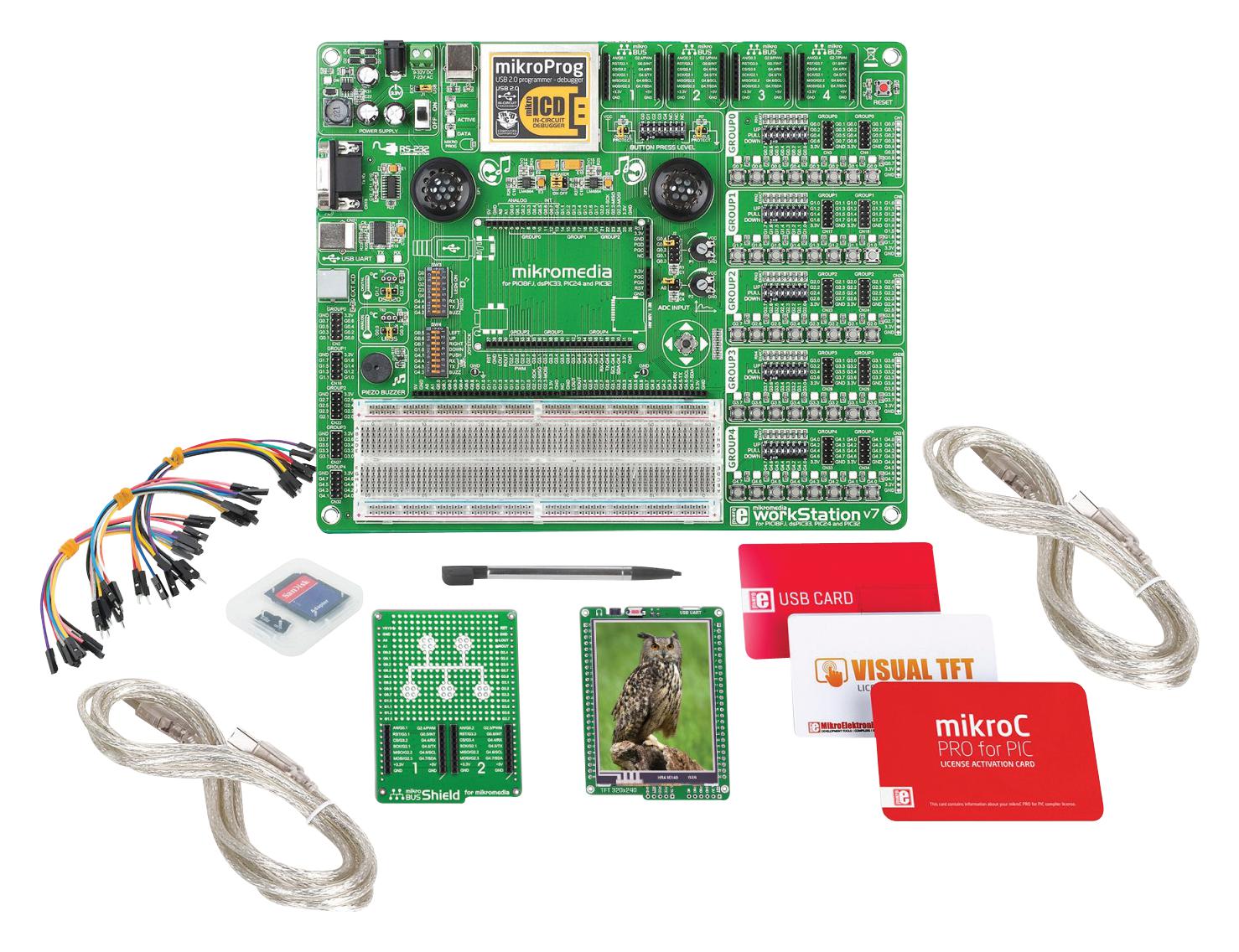 MIKROE-2640 DEV KIT, MIKROC GRAPHIC INTERFACE MIKROELEKTRONIKA