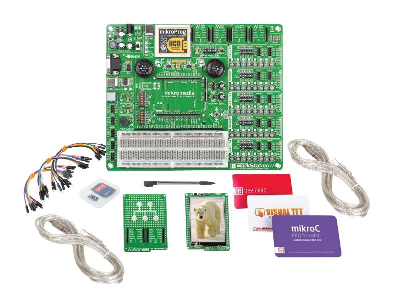 MIKROE-2646 DEV KIT, MIKROC GRAPHIC INTERFACE MIKROELEKTRONIKA