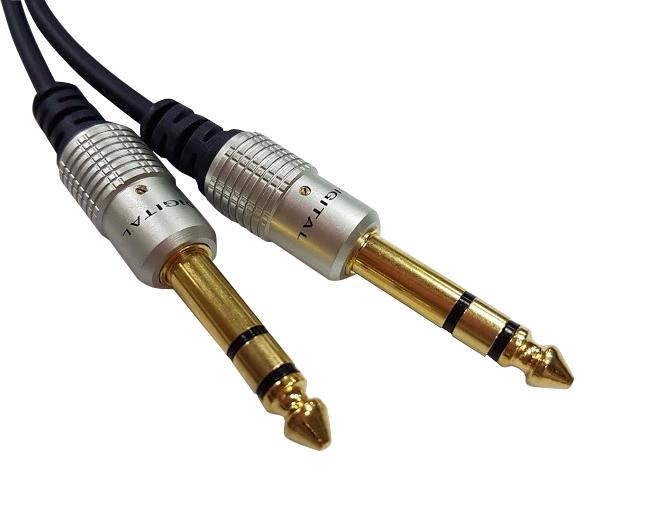 PS000047 ADAPTER, STEREO 6.35MM PLUG-PLUG, BLUE MULTICOMP PRO