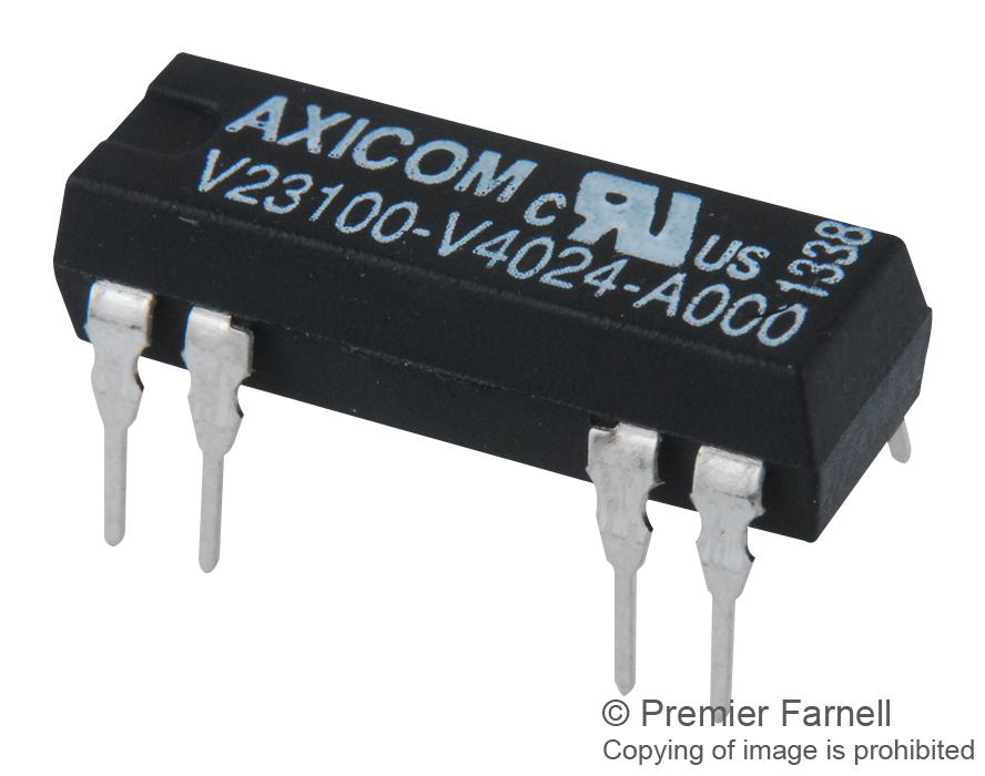 V23100V4015A 10 SIGNAL RELAY, SPST-NO, 1A, 200V, TH AXICOM - TE CONNECTIVITY