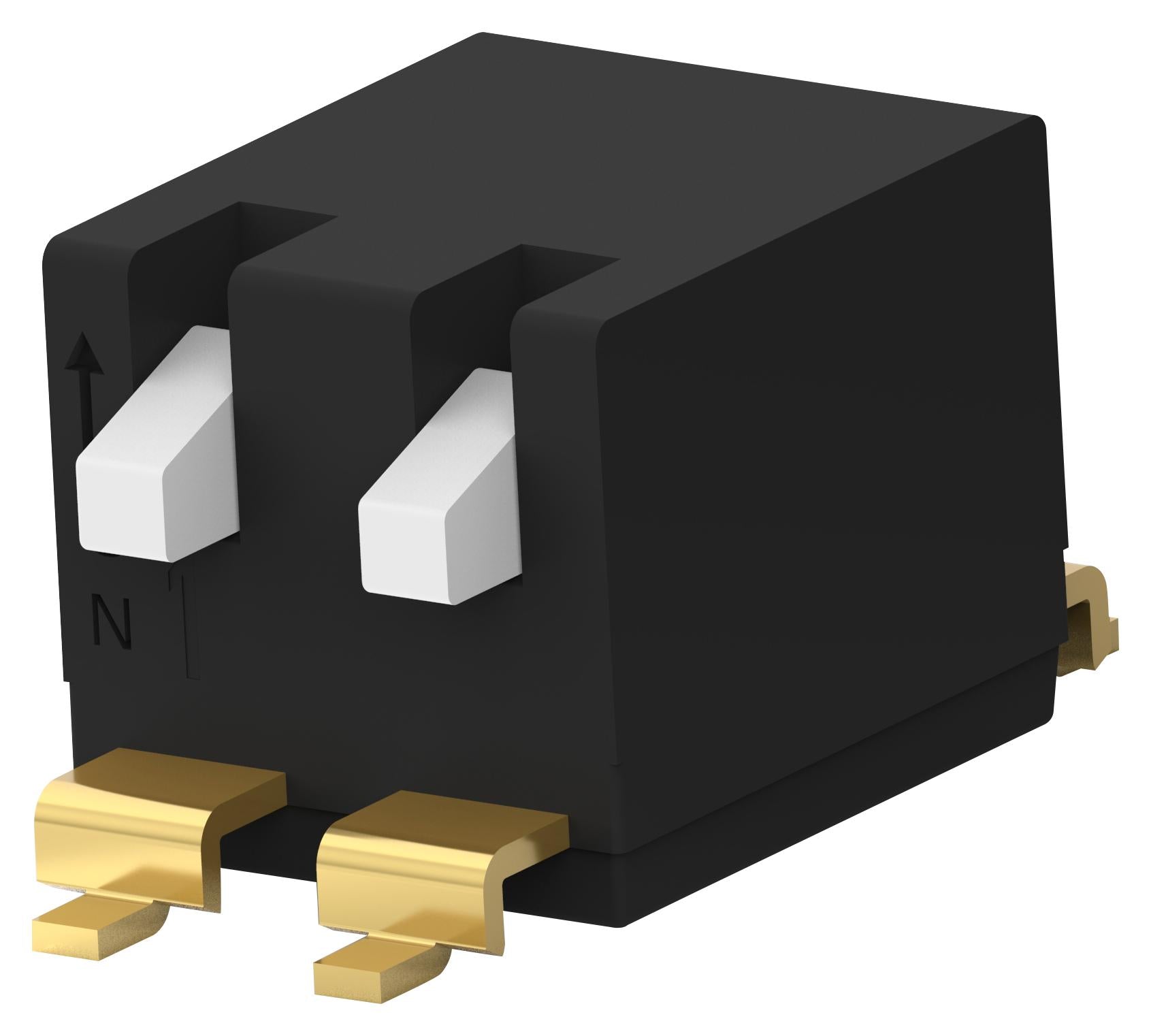 EDSP02SGLFNTR04 DIP SWITCH, 2POS, SPST, PIANO KEY, SMD ALCOSWITCH - TE CONNECTIVITY