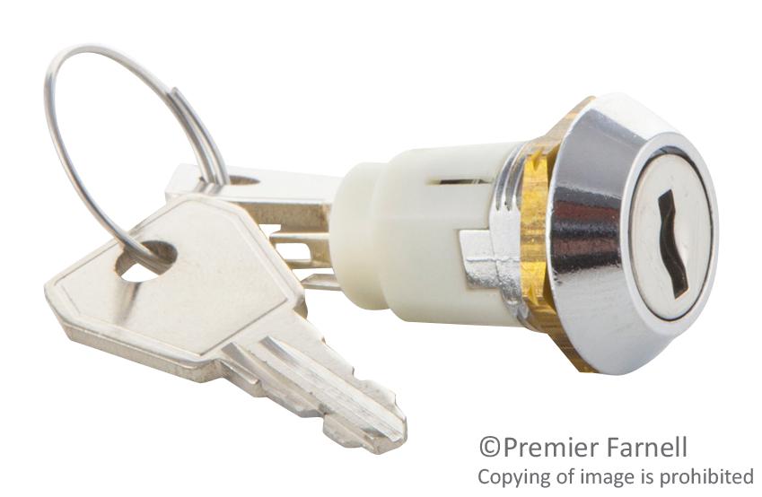 SRL-5-F-D-2 KEY SWITCH, SP3T, 1A, 115VAC, SOLDER LORLIN