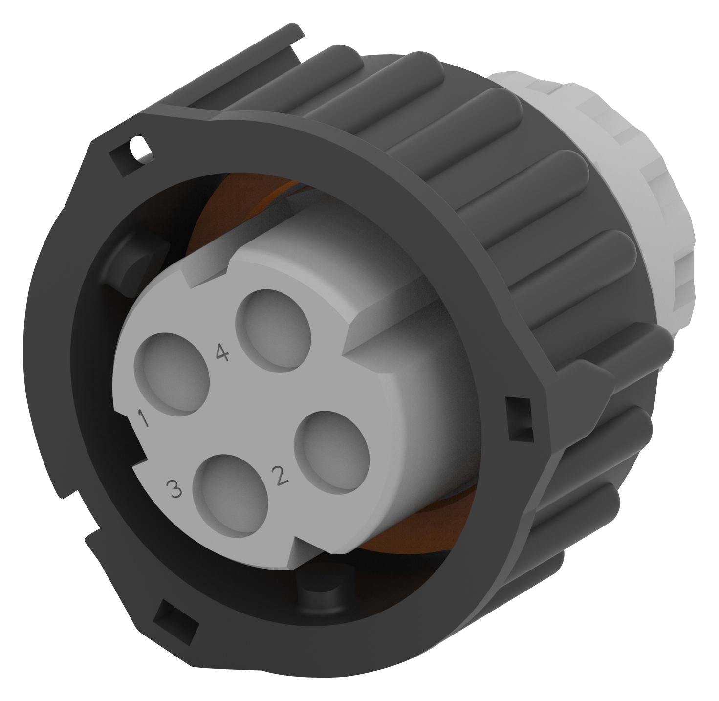 2-967325-1 CIRCULAR CONNECTOR, PLUG, 4POS, CABLE AMP - TE CONNECTIVITY