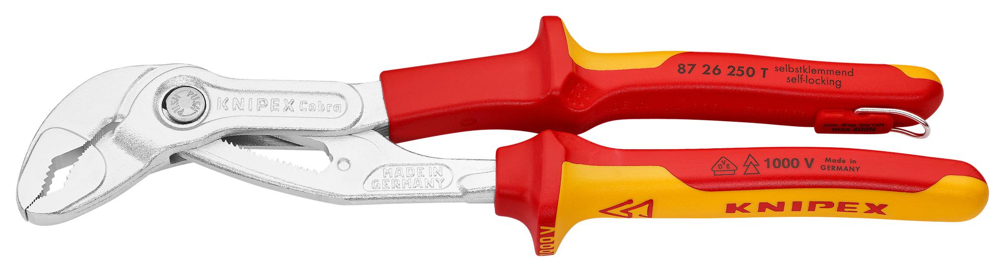 87 26 250 T PLIER, WATER PUMP, 250MM KNIPEX