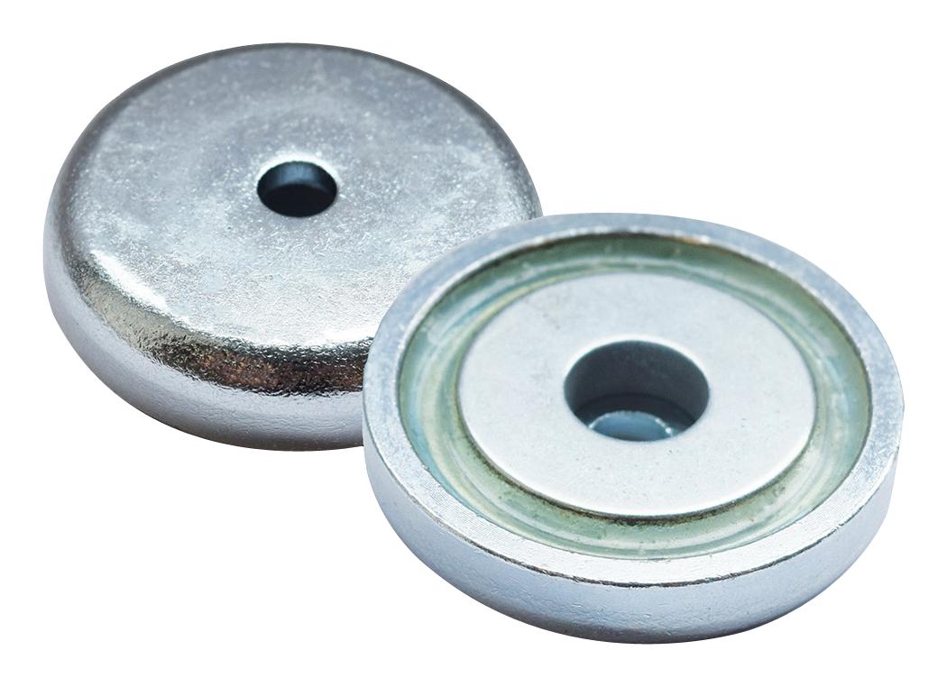 E1014/NEO SHALLOW POT MAGNET, NEODYMIUM, 42 X 9MM ECLIPSE MAGNETICS