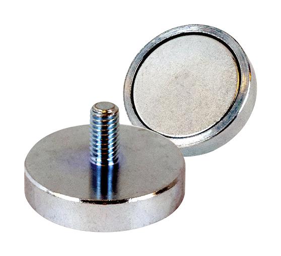 E1054/NEO SHALLOW POT MAGNET, NEODYMIUM, 25 X 7MM ECLIPSE MAGNETICS