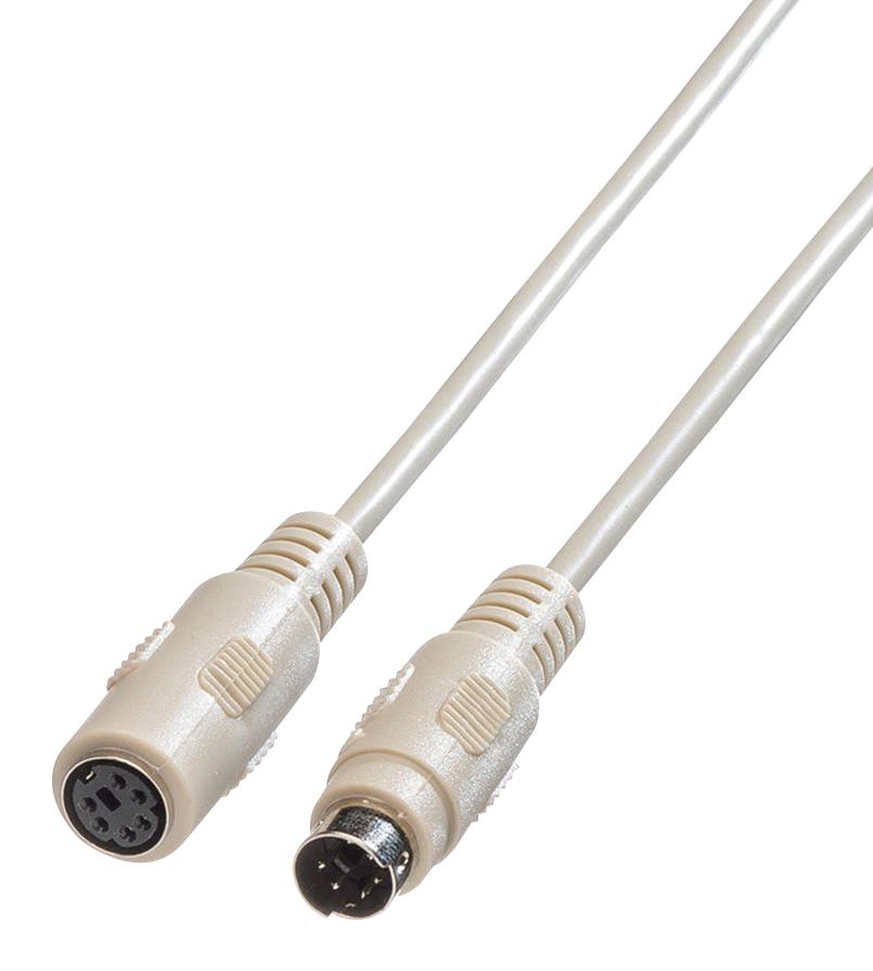 11.01.5660 COMPUTER CORD, MINI-DIN 6P PLUG-SKT, 6M ROLINE