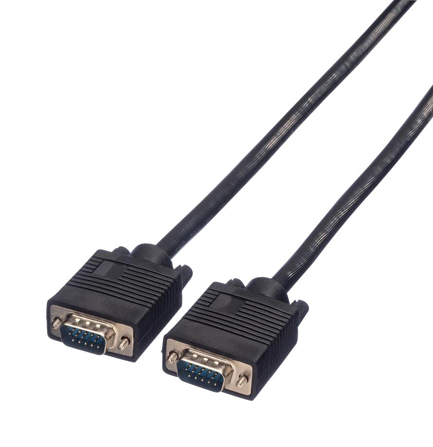 11.04.5206 COMPUTER CORD, HD D-SUB 15P PLUG, 6M ROLINE