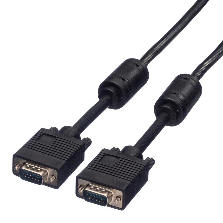 11.04.5256 COMPUTER CORD, HD D-SUB 15P PLUG, 6M ROLINE