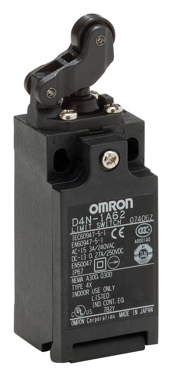 D4N1162 LIMIT SWITCH, SPST-NC/NO, 240VAC, 3A OMRON