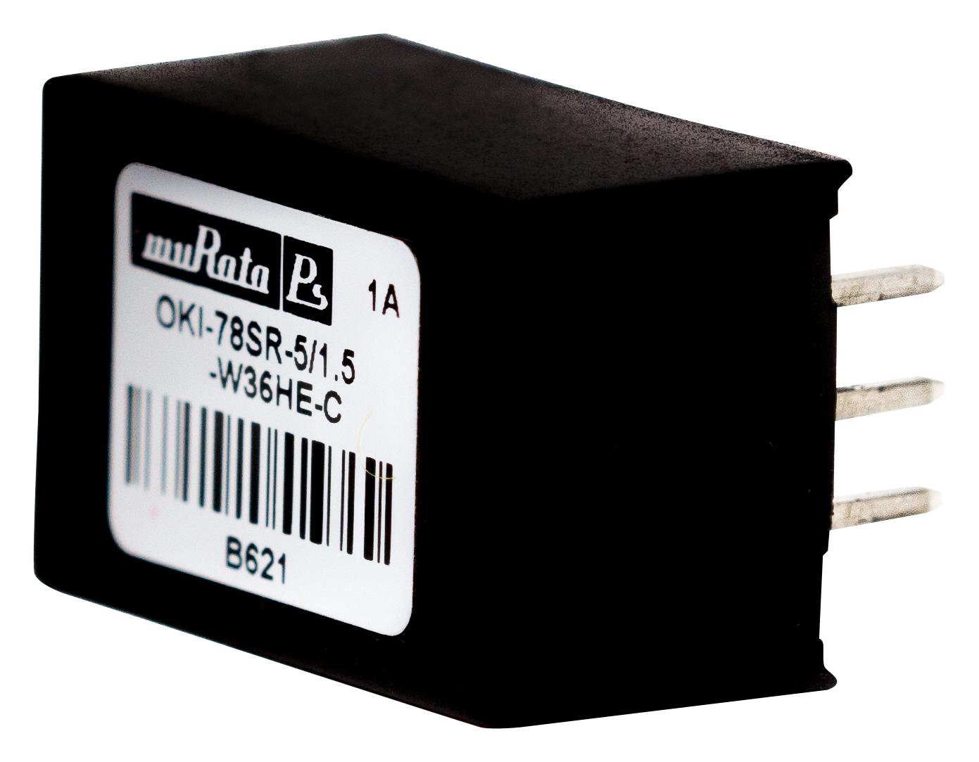 OKI-78SR-5/1.5-W36HE-C DC-DC CONVERTER, 5V, 1.5A MURATA POWER SOLUTIONS