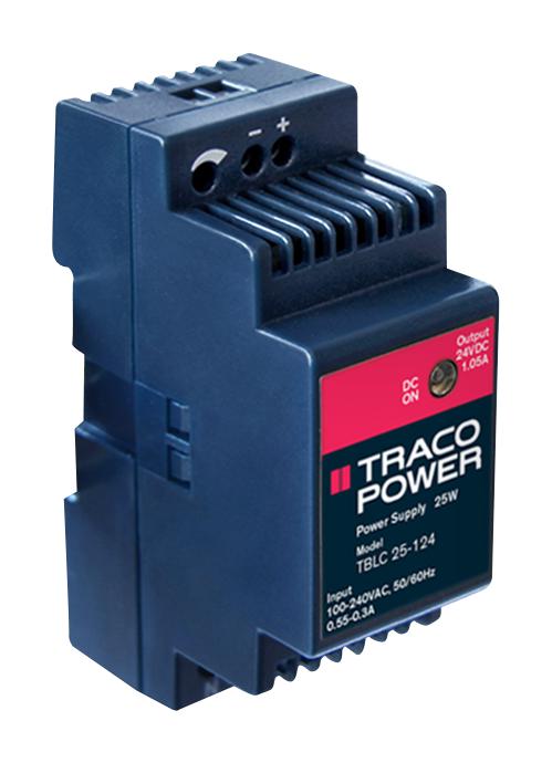 TBLC 25-105 POWER SUPPLY, AC-DC, 5V, 4A TRACO POWER