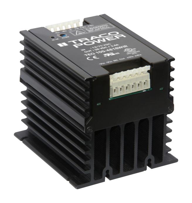 TEQ 100-4815WIR DC-DC CONVERTER, 24V, 4.2A TRACO POWER