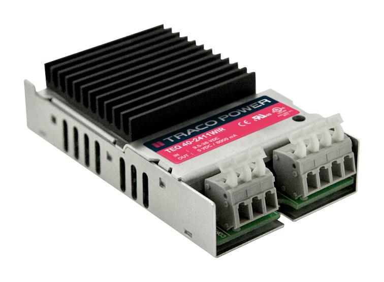 TEQ 40-2411WIR DC-DC CONVERTER, 5V, 8A TRACO POWER