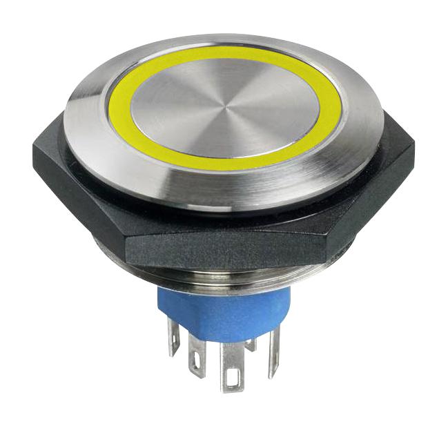 AV55022000074BK ILLUM PB SW, SPDT, 1A, 30VDC, QC/SOLDER APEM