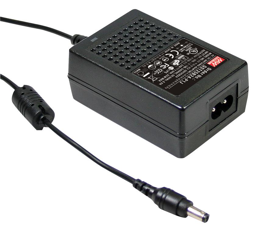 GST25B24-P1J ADAPTOR, AC-DC, 24V, 1.04A MEAN WELL