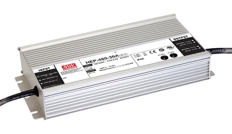 HEP-480-48A POWER SUPPLY, AC-DC, 48V, 10A MEAN WELL