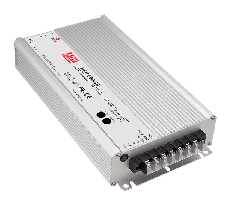 HEP-600-12 POWER SUPPLY, AC-DC, 12V, 40A MEAN WELL