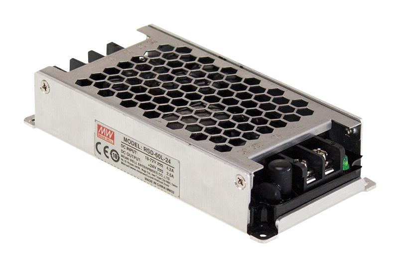 RSD-60H-24 DC-DC CONVERTER, 24V, 1.25A MEAN WELL