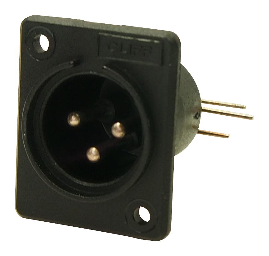 CP30007 CONNECTOR, XLR, RECEPTACLE, 3POS, PANEL CLIFF ELECTRONIC COMPONENTS