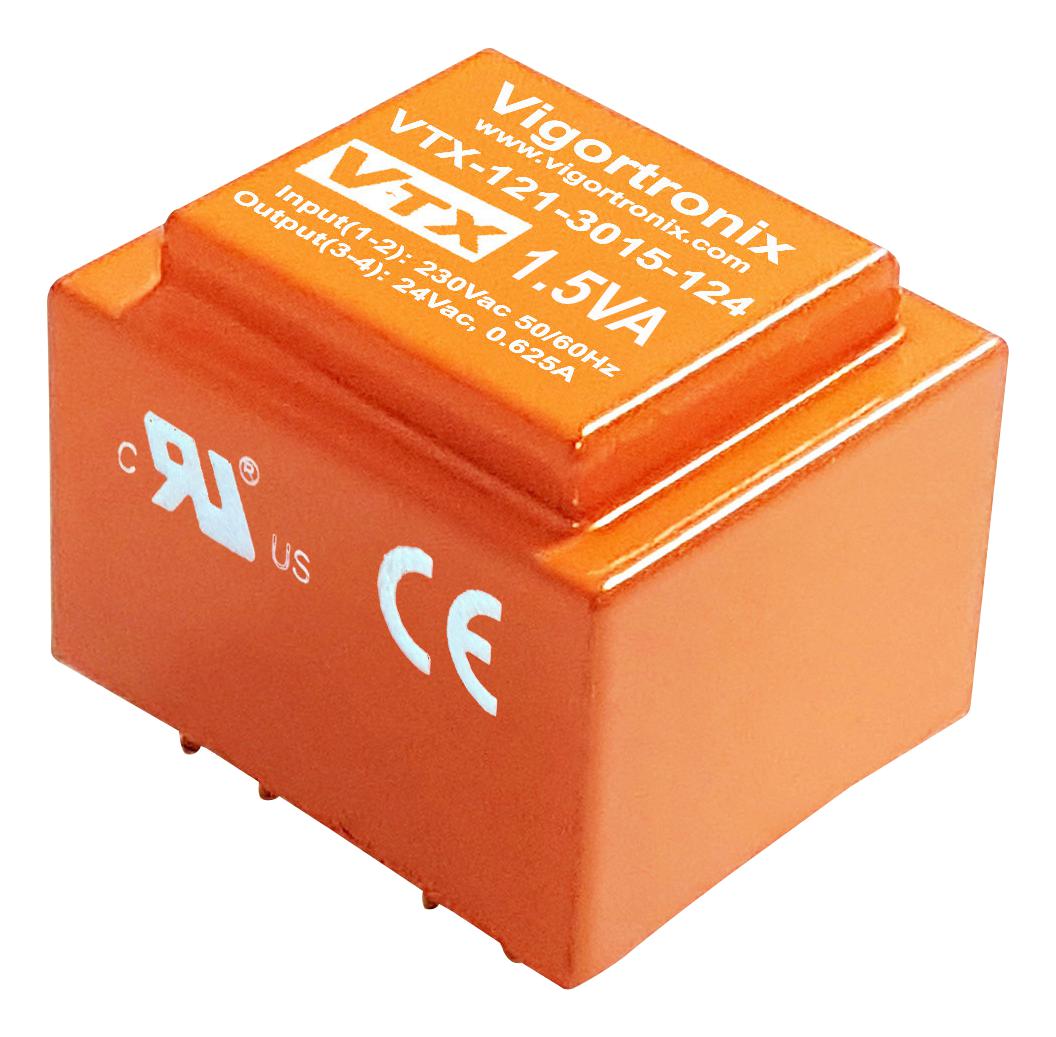 VTX-121-3023-424 2.3VA ENCAPS TRANSFORMER 2 X 115V - 24V VIGORTRONIX
