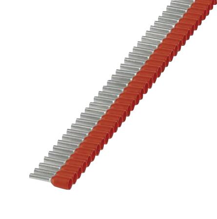 AI 1,0-8 RD S1 TERMINAL, WIRE FERRULE, 18AWG, RED PHOENIX CONTACT