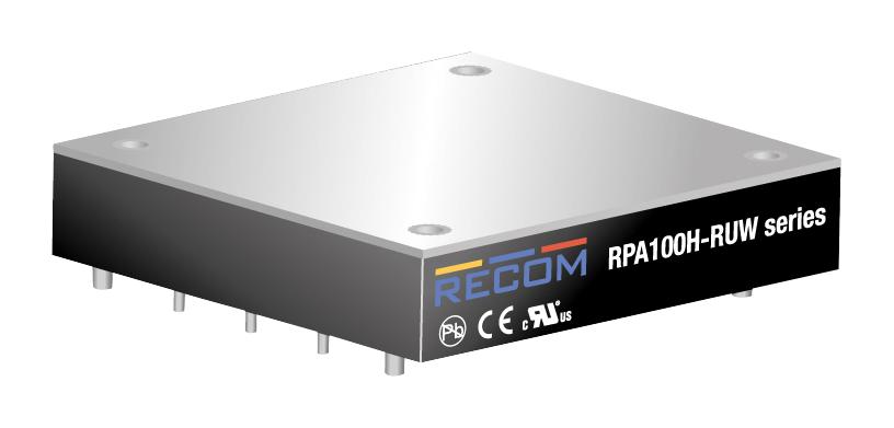 RPA100H-11015SRUW/P DC-DC CONVERTER, 15V, 6.7A RECOM POWER