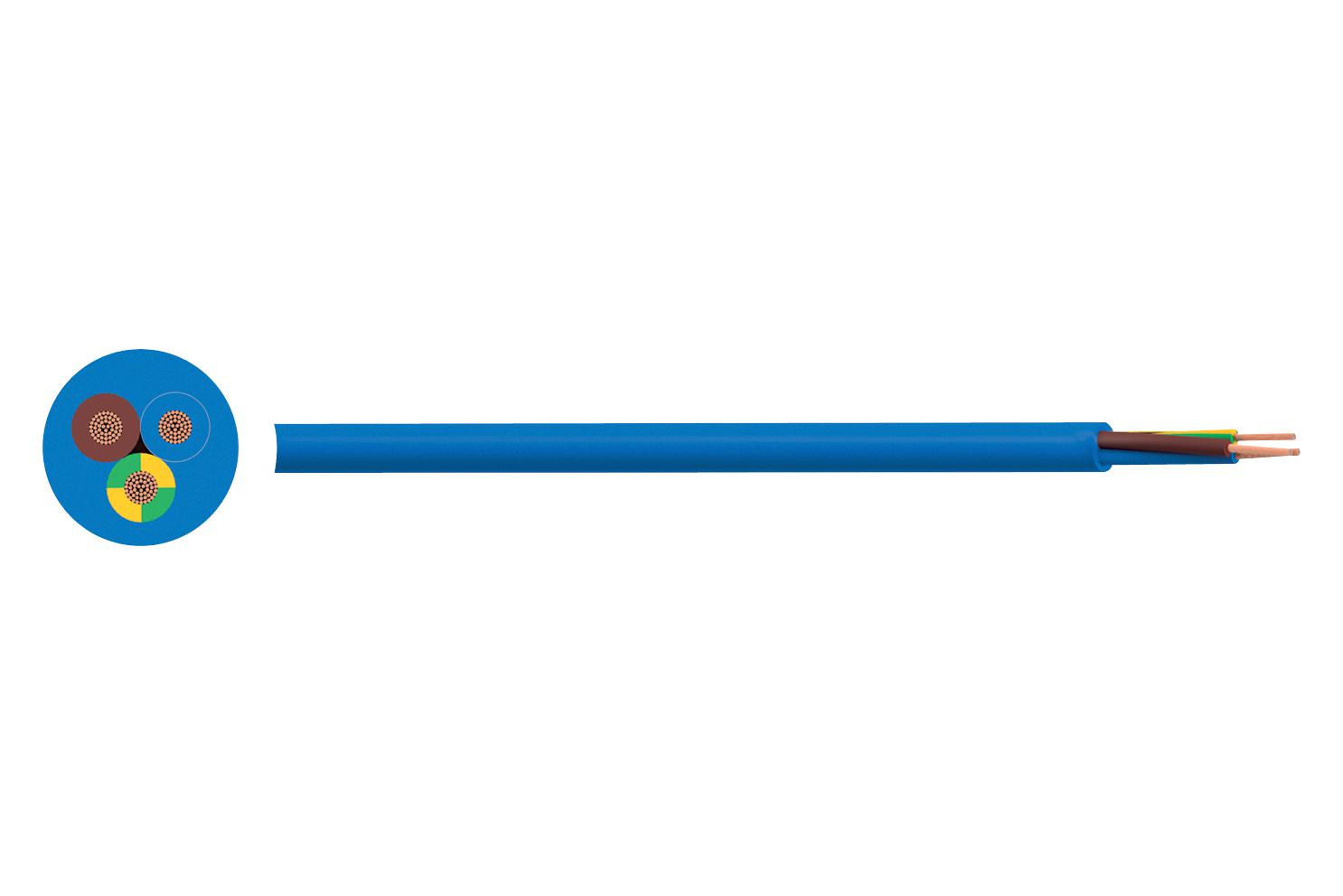 PP-3183Y-4MM-ARTIC BLUE UNSHLD FLEX CABLE, 3COND, 4MM2, 100M MULTICOMP PRO