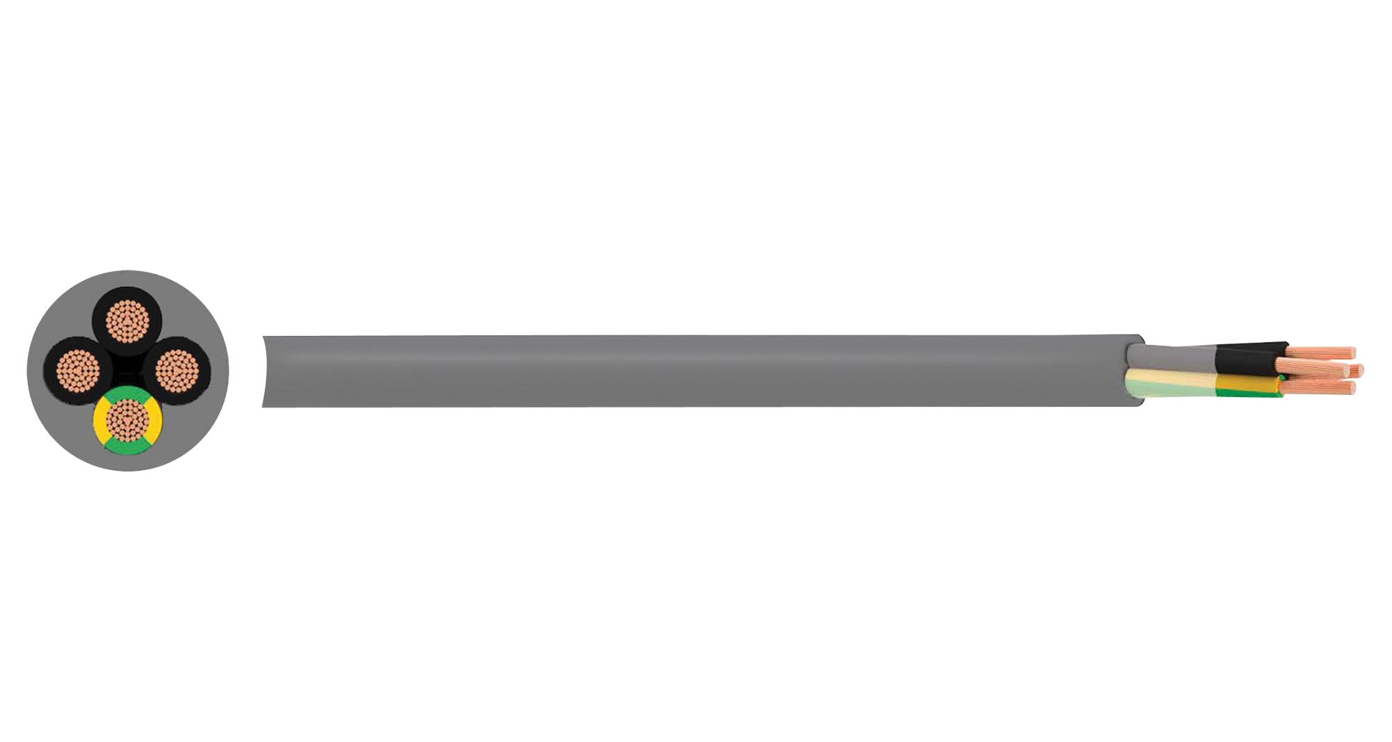 PP001524 UNSHLD FLEX CABLE, 7COND, 0.75MM2, 50M MULTICOMP PRO