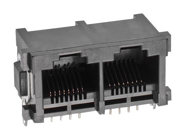 615024149521 RJ45 CONN, R/A, JACK, 8P8C, 4PORT, TH WURTH ELEKTRONIK