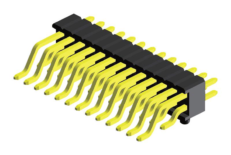 GPED201-0502A005C1BC CONNECTOR, HEADER, 10POS, 2ROW, 1.27MM GREENCONN