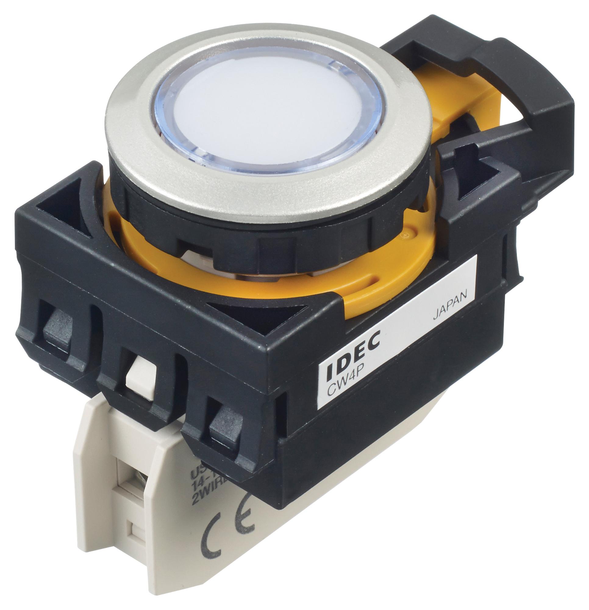 CW4P-1EQM4PW PILOT LIGHT, WHITE, 22MM, 240VAC IDEC