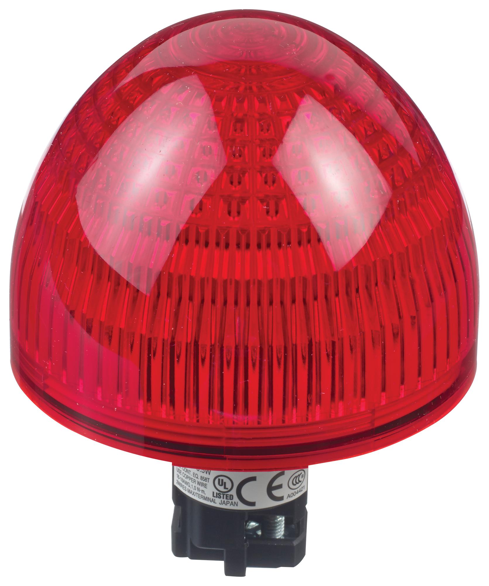 HW1P-5Q4R PILOT LIGHT, RED, 22MM, 24VAC/VDC IDEC