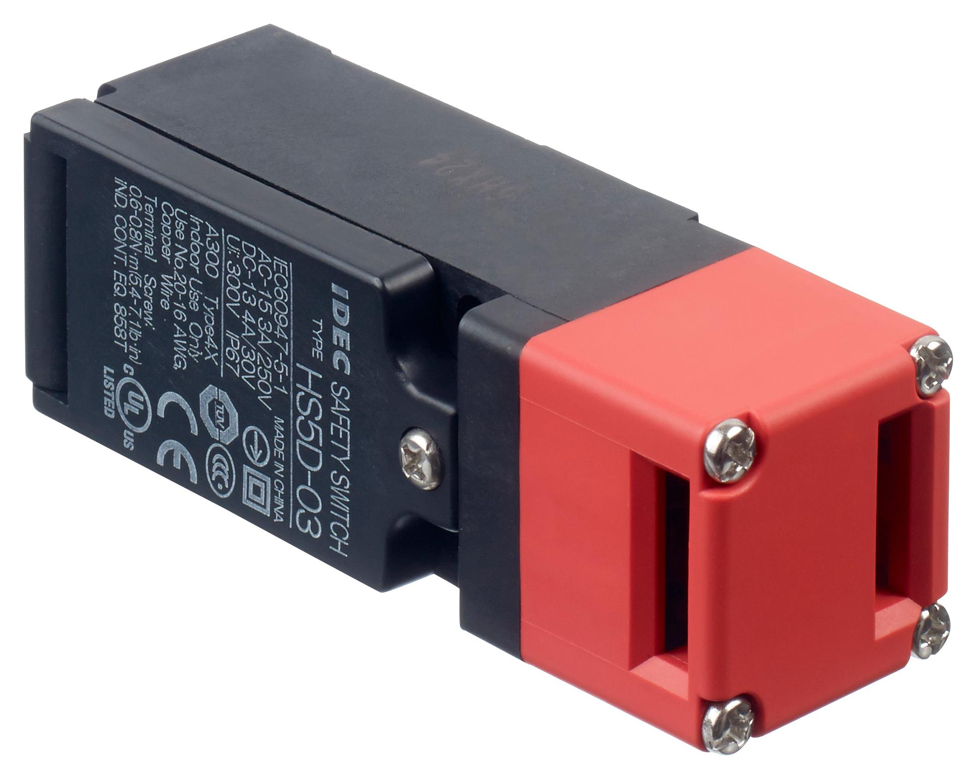 HS5D-03RNM SAFETY SW, 3PST-NC, 10A, 250VAC, SCREW IDEC