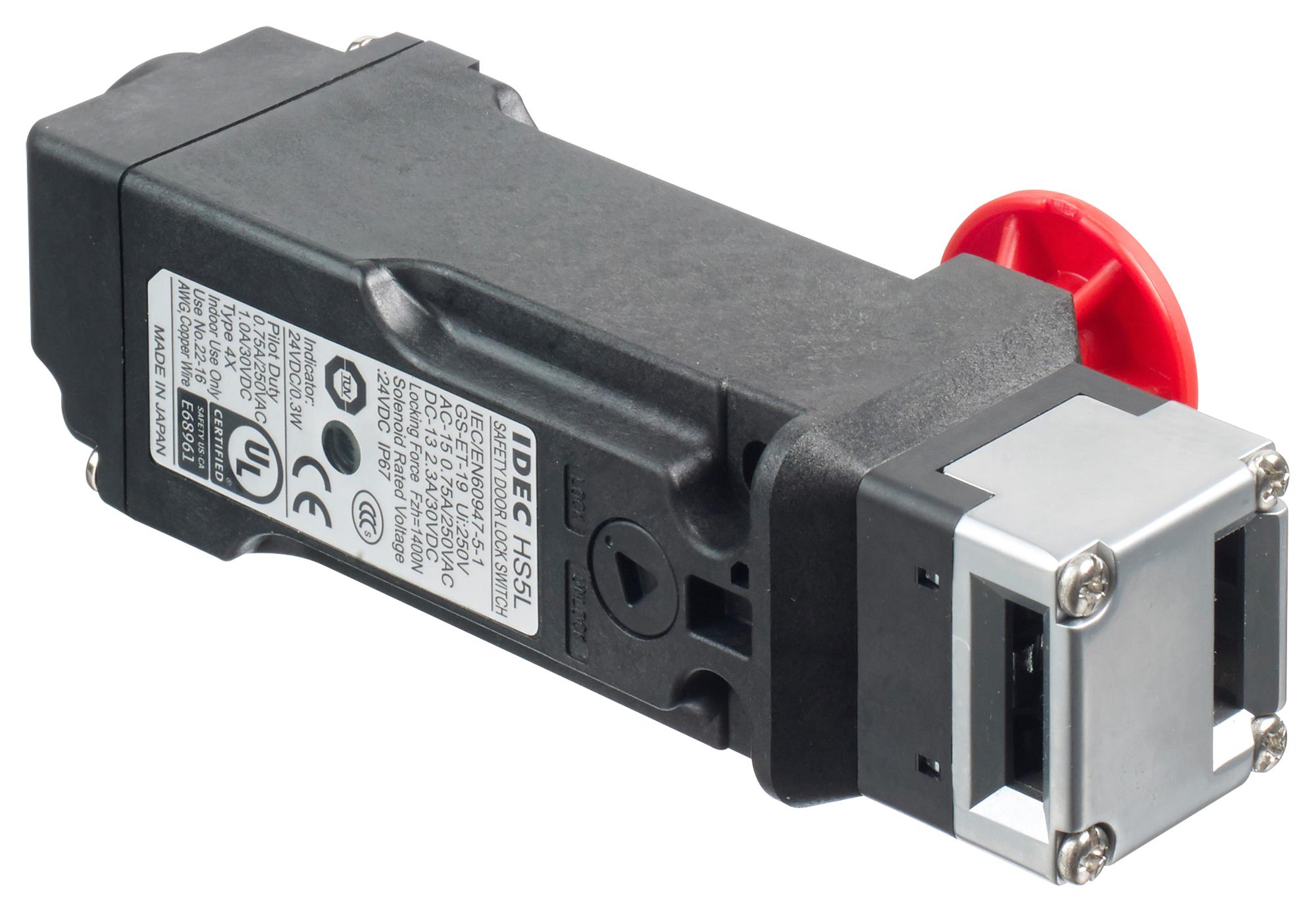 HS5L-DD44LM-G SAFETY SW, 4PST-NC, 2.5A, 250VAC, SCREW IDEC